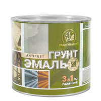 Грунт-эмаль 3в1 СЕРАЯ 20кг Радугамалер