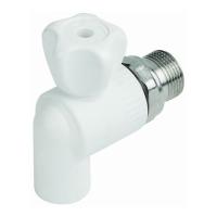 Кран шаровый для радиатора угловой PPRC 20*1/2 Lammin
