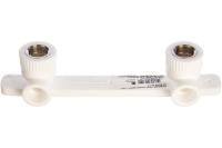 Угольник комб. с креплением двойной PP-R Pro Aqua ВР 20 х 1/2'