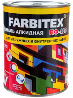 Эмаль алкидная ПФ-115 FARBITEX белая матовая 2,7кг
