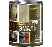 Грунт-эмаль 3в1 быстросохнущая 30мин Коричневая 1,9кг