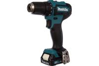 Дрель-шуруповерт аккумуляторная  Makita DF333D 12В, 2*1,5Ач Li-ion (слайдер), БЗП-10мм, 0-450/1700 об/мин, 