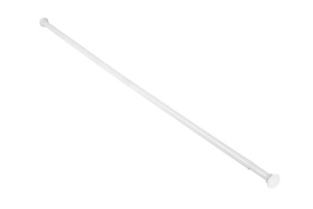 Карниз д/в 1400х2600 прямой раздвиж, белый, без колец  (S-014260W)