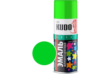 Эмаль флуоресцентная Зеленая 520 мл KUDO KU-1203