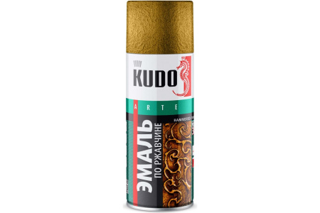 Эмаль-аэрозоль молотковая по ржавчине Бронзовая 520 мл KUDO