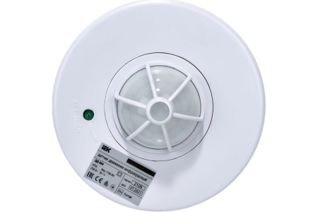 Датчик движения ДД024  белый макс 1100Вт 120-360гр 6м IP33 ИЭК(как код 12003)