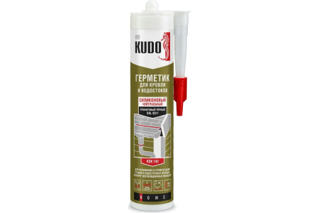 Герметик KUDO д/кровли и водостоков Прозрачный 280мл  KSK-140