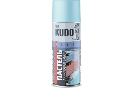 Эмаль-аэрозоль акриловая пастельная Голубая 520мл KUDO  KU-A102