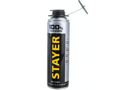  Очиститель  монтажной пены 100% CLEANER, 500мл, STAYER